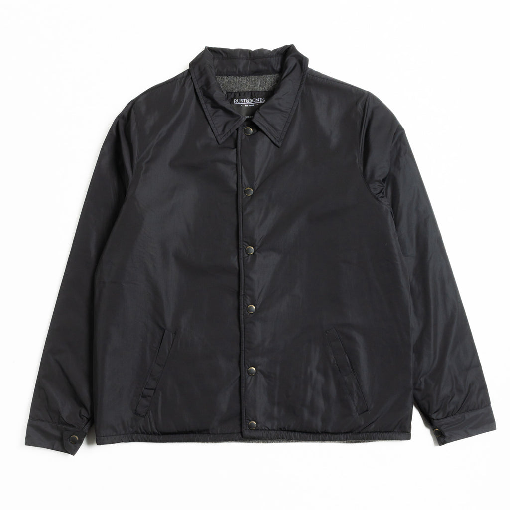 Water repellent nylon coach jacket made in Italy by rust&bones