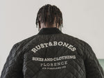 Load image into Gallery viewer, Water repellent quilted nylon bomber jacket made in Italy by rust&amp;bones
